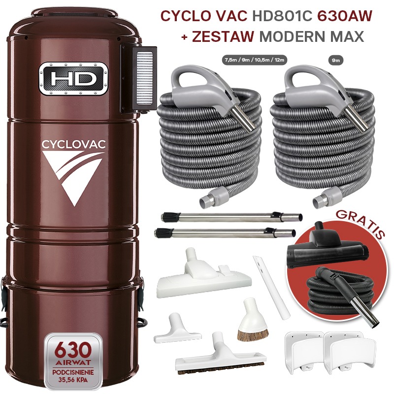 Cyclo Vac HD 801C + zestaw OptimaMax