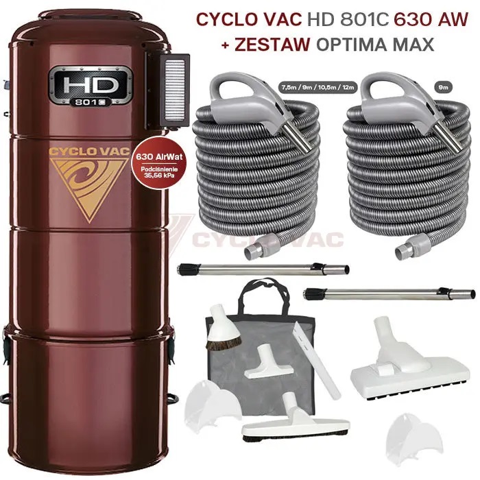 Cyclo Vac HD 801C + zestaw OptimaMax