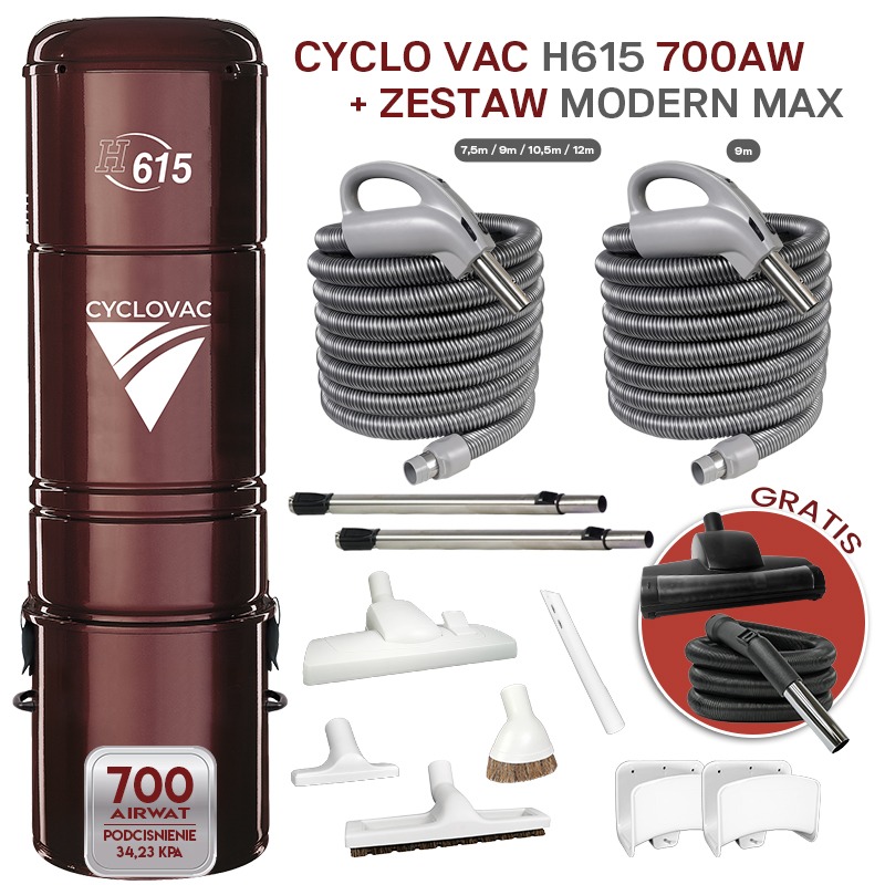 Cyclo Vac H615 + zestaw OptimaMax